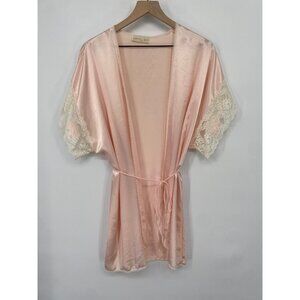 WENDY ANN VINTAGE NIGHGOWN ROBE LACE BELL SIZE MEDIUM